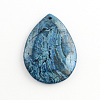 Natural Blue Crazy Agate Pendants G-S139-11-2