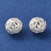 Rack Plating Brass Pave Cubic Zirconia Beads KK-M285-32A-S-2