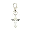 Angel ABS Plastic Imitation Pearl Pendant Decorations X1-HJEW-JM01359-02-1
