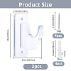 Acrylic Wall Mounted Sword Holder Display AJEW-WH0459-27-2