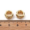 Brass Micro Pave Clear Cubic Zirconia European Beads KK-R216-06G-3