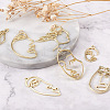 Craftdady 64Pcs 16 Style Alloy Open Back Bezel Pendants FIND-CD0001-13-4