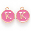 Golden Plated Alloy Enamel Charms LS-ENAM-S118-08K-1
