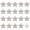40Pcs Alloy Rhinestone Shank Buttons BUTT-MA0001-02-1