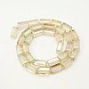 Electroplate Glass Beads EGLA-J023-12x6mm-07-2