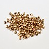 Rack Plating and Vacuum Plating Brass Round Faceted Spacer Beads KK-I598-08KC-RS-2