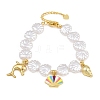 Ocean Brass Enamel Charm Bracelets for Women KK-CBA68DA-15C-G-4