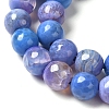 Dyed & Heated Natural Fire Crackle Agate Beads Strands G-P539-B01-03-4