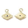 Brass Micro Pave Cubic Zirconia Pendants LS-KK-P188-C05-G-2