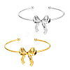 2Pcs 2 Colors 304 Stainless Steel Cuff Bangles BJEW-GO0001-20-1