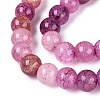 Baking Paint Crackle Glass Beads Strands GLAA-Q106-03A-08-3