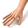 Natural Carnelian Rings Set for Women RJEW-TA00007-05-3