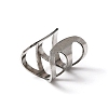 304 Stainless Steel Hollow Wide Chunky Cuff Earrings for Women EJEW-TAC0015-11P-2