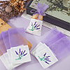 25Pcs Printed Cotton Organza Dried Flower Storage Drawstring Bags with Ribbon ABAG-SP0001-56B-4