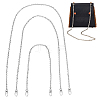 WADORN 3Pcs 3 Style Iron Cable Chain Bag Shoulder Straps FIND-WR0007-94P-1