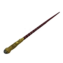 Natural Labradorite Magic Wand with Wooden Findings PW-WG44227-08