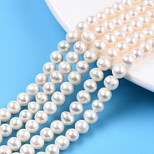 Natural Cultured Freshwater Pearl Beads Strands PEAR-N013-05E