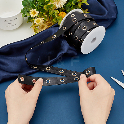 Flat Imitation Leather Cords LC-PH0001-08B-01-1