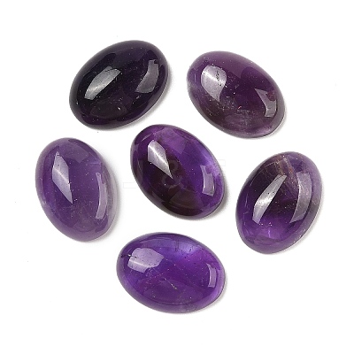 Natural Amethyst Cabochons G-L614-C01-1