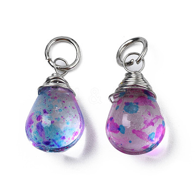 Transparent Glass Pendants GLAA-Q026-09-1