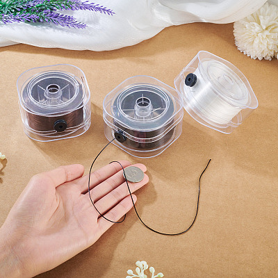 3 Boxes 3 Colors Flat Elastic Crystal String EW-TA0001-12C-1