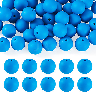 50Pcs Food Grade Eco-Friendly Silicone Beads SIL-TADJ0001-03I-1