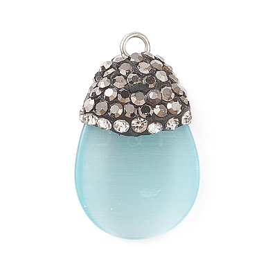 Cat Eye Pendants G-XCP0001-02-1