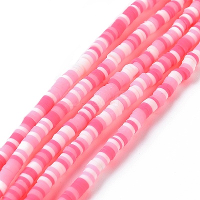 Handmade Polymer Clay Beads Strands CLAY-R089-3mm-006-1