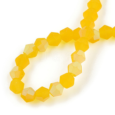 Imitate Austrian Crystal Bicone Frosted Glass Beads Strands LS-EGLA-A039-T2mm-MB22-1