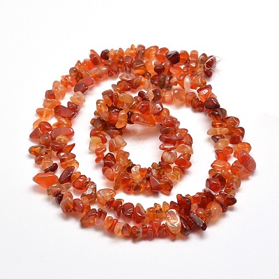 Natural Agate Chip Bead Strands G-M205-47-1