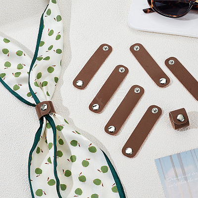 PU Leather Scarf Clips FIND-WH0199-340-1