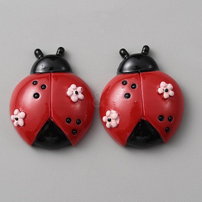 Opaque Resin Insect Cabochons DIY-TAC0020-21-1