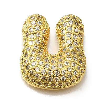 Brass with Cubic Zirconia Pendants KK-Q818-02U-G-1