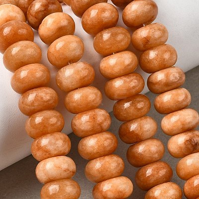 Dyed Natural White Jade Beads Strands G-G107-A34-01-1