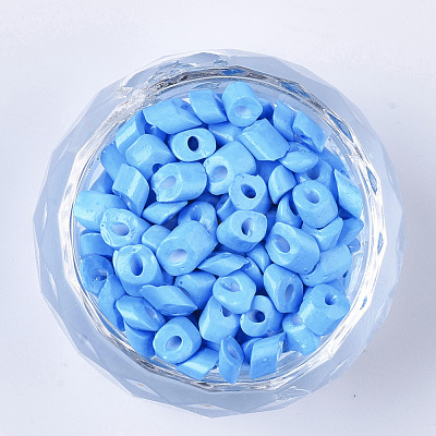 6/0 Baking Paint Glass Seed Beads SEED-S034-A06-1