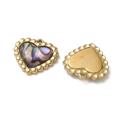 Natural Paua Shell Pendants STAS-G397-16G-02-1