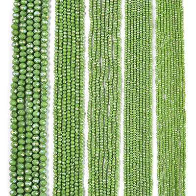 Electroplate Glass Beads Strands LS-EGLA-A044-P4mm-B30-1