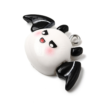 Halloween Opaque Resin Pendants CRES-D314-01P-07-1