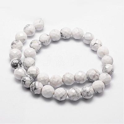 Natural Howlite Beads Strands G-D840-44-8mm-1