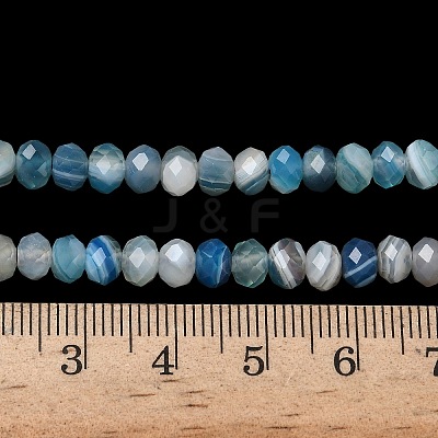 Natural Banded Agate Beads Strands G-D344-A34-06-1