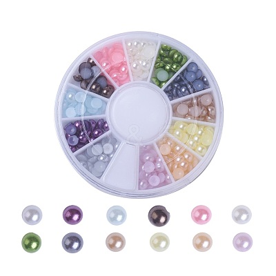 ABS Plastic Cabochons OACR-X0006-09-4mm-1