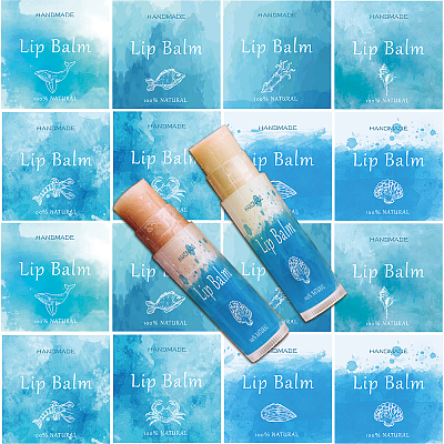 80Pcs 8 Style Lip Balm DIY Label Sticker DIY-CP0007-95I-1
