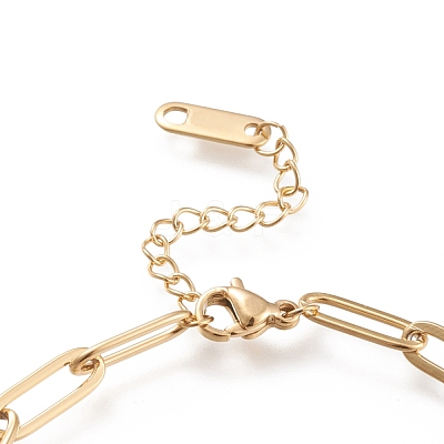 304 Stainless Steel Link Bracelets STAS-D152-03G-1