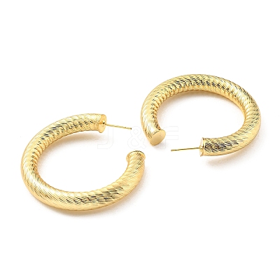 Rack Plating Brass Round Stud Earrings KK-C026-19C-G-1