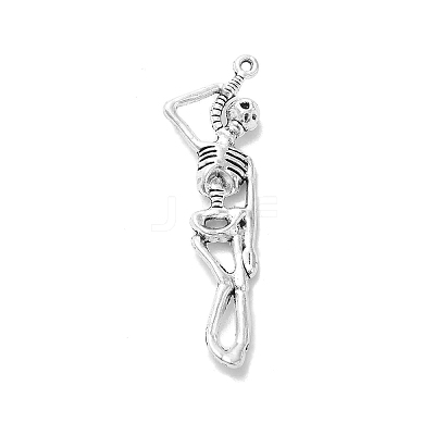 Tibetan Style Alloy Pendants for Halloween PALLOY-O002-09A-AS-1