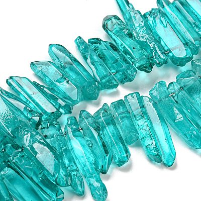Natural Dyed Quartz Beads Strands G-M412-02-1