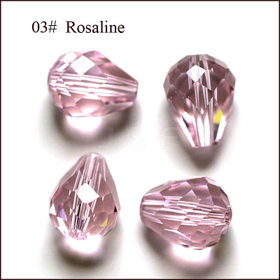 Imitation Austrian Crystal Beads SWAR-F062-8x6mm-03-1