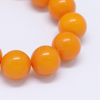 Resin Imitation Amber Beads Stretch Bracelets BJEW-E337-09E-1