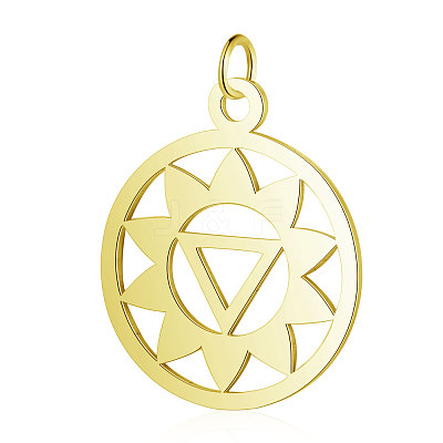 304 Stainless Steel Pendants STAS-S105-T527G-1