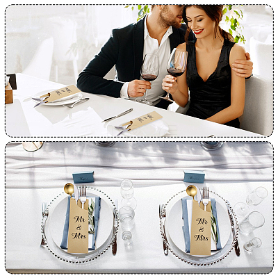 Kraft Paper Cutlery Bag AJEW-WH0609-564-1